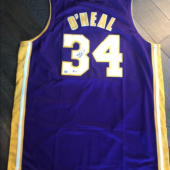 🆕LA Lakers Shaquille O’Neal signed Jersey - Picture 2 of 4